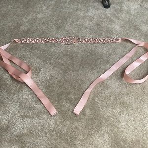 Rose gold Rhinestone Sash